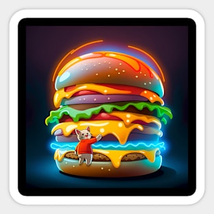 Burger Sticker